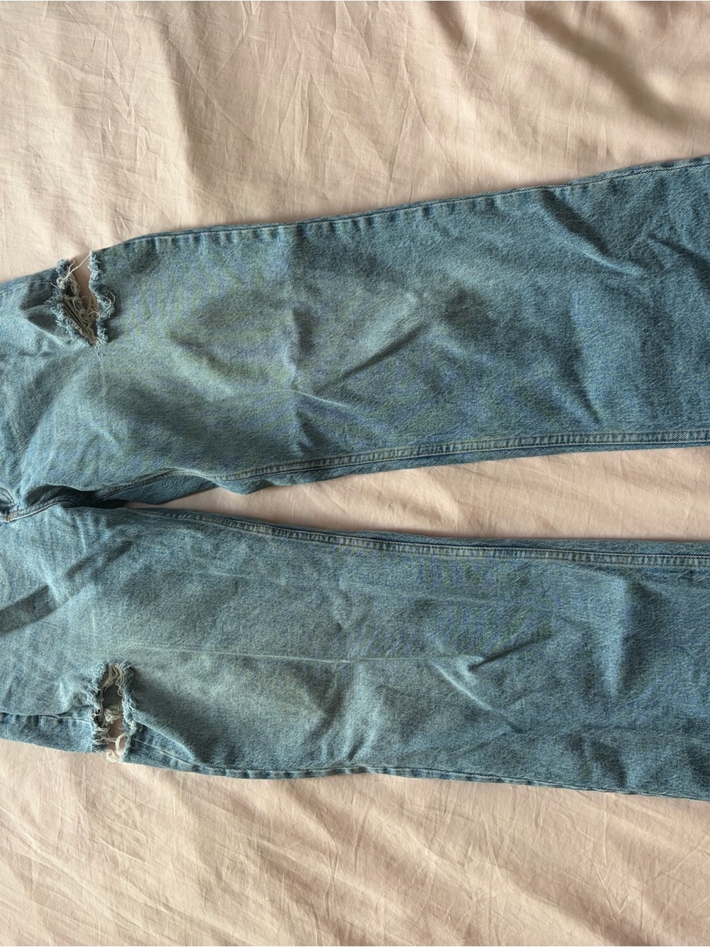Women’s Distressed Blue Denim Jeans